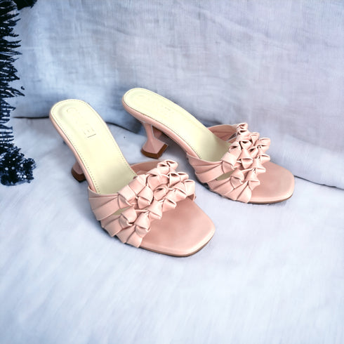 Light Pink Barbed Heels - cunei